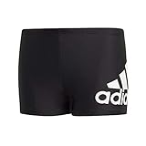 adidas Jungen Badge of Sport Boxer-Badehose, Black/White, 164