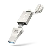 Koonoo USB-Stick 3-in-1, 256 GB, MFi-zertifizierter Foto-Stick, USB 3.1, USB-C-Flash-Laufwerk, Speicher-Backup, kompatibel mit Typ-C-Handys, MacBook und Windows-PC