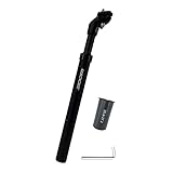 Jane Eyre Federsattelstütze hochwertigem Fahrrad Sattelstütze, Durchmesser 27,2, 30,8 oder 31,6 mm，Sattelstütze Gefedert mit 350mm Länge für Trekkingrad, E-Bike, MTB und Cityrad (Schwarz 30,8mm)