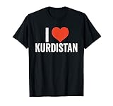 I Love Kurdistan I Geschenk Kurden Ich Liebe Herz T-S