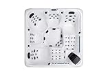 Fonteyn 5 Per Outdoor Whirlpool Indoor Aussenwhirlpool Spa Hot Tub Pool+Abdeckung+Treppe+Water Care Box - V