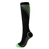 AFFGEQA Unisex Sportsocken Farbmuster V-förmige Kompressions Strümpfe Elastische lässige Trekkingsocken Baumwolle Thermosocken Warme für Outdoor-Ak