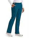 Grey's Anatomy Spandex-Stretch 5-Pocket Pant für Frauen – Medizinische Peelinghose - Blau - X-Groß