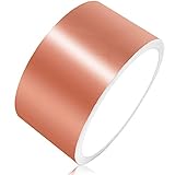 LANUCN Kupferband Gegen Schnecken, 50mm x 10m Kupfer Klebeband Selbstklebend zum Schneckenschutz, Copper Foil Tape Schneckenzaun, EMI Shielding Abschirmb