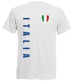 Italien EM 2016 T-Shirt Trikot - Übergröße 3XL - 5XL - Weiss 10 (4XL)