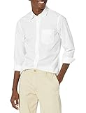 dockers Herren Long Sleeve Button Front Comfort Shirt Hemd, Papier Weiß-Flex, L