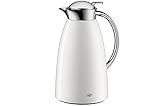 Alfi Gusto Metall 3521211100 Isolierkanne 1 Stück (1 Liter, 17 x 15 x 27.5 cm) Weiß/Alpin Weiß