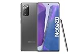 Samsung Galaxy Note 20 Android Smartphone ohne Vertrag Triple Kamera Infinity-O Display 256 GB Speicher starker Akku Handy in grau inkl. 36 Monate Herstellergarantie [Exklusiv bei Amazon]