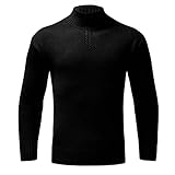 Asija Pullover Herren Rollkragen Pullover Langarmshirt Feinstrick Sweater Rollkragen Freizeit Männer Slim fit B