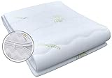 Best For You Matratzenbezug Aloe Vera geeignet für Matratzen 10 bis 12 cm für Allergiker Reißverschluss Bezug (90x200)