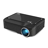 BVDOYFYJ Filmprojektor K18 Full HD 1080p LED-Heimprojektor Mini-Projektor, Tragbarer Videoprojektor 1080P HD Unterstützt 150-Zoll-Bildschirm, Kompatibel Mit SmartphoneHDMI/USB/SD/VG