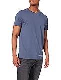 Tommy Hilfiger Herren Hilfiger Logo Tee T-Shirt, Faded Indigo, L