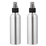 Minkissy 2 Stück Aluminium Sprühflasche 150ml Nachfüllbar Leere Tragbar Kosmetikflasche Parfüm ätherische öle Sonnenschutz Lotion Make Up Kosmetik Wasser Reisebehälter Zuhause in F