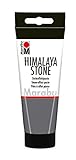 Marabu 12630050136 - Opake Steineffektpaste, Himalaya Stone granit 100 ml, auf Wasserbasis, sehr gut deckend, schnell trocknend, zum Spachteln auf Holz, Pappmache, Styropor und Leinw