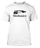 Technics Logo Dj 1200 Turntable Music Custom Mens Black T-Shirt T