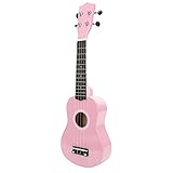 Ukulele Set, Clear Ukulele Kit Weiches Streichorchesterinstrument für Konzertsaal für Kinder für Musikunterricht(Rosa)