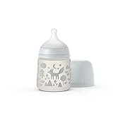 SUAVINEX Sx Pro Physiologische Trinkflasche mit Sauger für Babys +0 Monate, 307038, Grau, 150