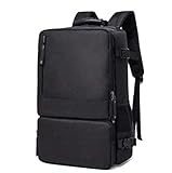 Travel Rucksack, Business-Laptop-Rucksack, Oxford-Tagesrucksack und Kopfhörer-Port-Arbeit College-Rucksack (grau) Arbeitspaket DAKSL (Color : Black)