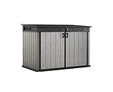 Koll Living Geräteschrank/Gerätehaus (2100 Liter) für z.B Gartenutensilien, 2 Fahrräder, 3 Mülltonnen - Belüftet Daher Keine Schimmelbildung - DUOTECH Technolog