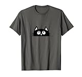 Cool Hiding Black Cat Novelty Graphic Tees & Cool Designs T-S