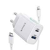 Ulinek iPhone Schnellladegerät 20W, USB C Netzteil mit 2M USB C Kab