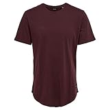 ONLY & SONS Herren T-Shirt onsMATT LONGY SS TEE NOOS, Braun (Fudge), Gr. XL