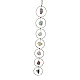 routinfly Original Kristallstab – Original Edelsteine 7 Chakra Wanddekoration Stein, Rand 8 cm Hängeanhänger Viel Glück O