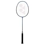 Yonex Badmintonschläger Nanoray 10F bespannt mit Hülle (blau)