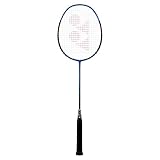 Yonex Badmintonschläger Nanoray 10F bespannt mit Hülle (blau)