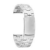 ZHANGXXX Edelstahl Uhrenarmband für Business, Faltschließe mit Sicherheitsschnalle Uhrenarmband für Herren, Modisches und luxuriöses Uhrenarmband für H