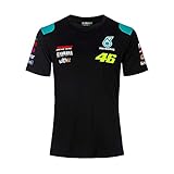 VR46 T-Shirt Valentino Rossi Dual Yamaha Petronas Official MotoGP, Schwarz , L