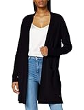 Taifun Damen Lange, offene Strickjacke mit Taschen leger Navy 46