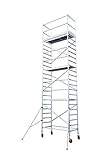 AC STEIGTECHNIK Aluminium Rollgerüst'BASIC-M' 4,30-10,30 m Arbeitshöhe, DIN EN 1004, TÜV/GS (8,30 m)