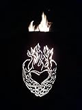 Feuertonne / Feuerkorb mit Motiv  Burning Heart  Brennendes H