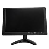 HD-Monitor, 10,1 Zoll Tragbarer HD-Fernseher, Digitaler Multimedia-Player, Unterstützt HDMI VGA, BNC, USB, Kompatibel mit Xbox One S, Xbox One, Ps4, Ps3, für Wohnzimmer, Auto, Outdoor(EU)