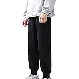 Feidaeu Freizeithosen für Herren Herbst & Winter Lockere Hose mit geradem Bein Gemütliche Hose Wild Wear Jogger Dünne H