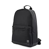 Knomo 15 Zoll Slim Laptop Rucksack Herren Wasserdicht Reiserucksack für Frauen Business Casual Daypack, schwarz,