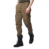 Yiartion Cargohose Herren Lang und Leicht Arbeitshose Hosen Slim Fit Camping Wanderhose Freizeithose Chinohose Outdoor Sport Jogginghose Military Tactical Pants Laufhose mit S