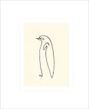 Pablo Picasso Pinguin Poster Kunstdruck Siebdruck Bild 60x50