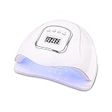 ELXSZJ XTZJ 150W Schnell Nagel-Trockner, UV-LED Leichte Gel-Nagellack Aushärtungslampe für Berufssalon- 4 Timer-Einstellung Auto-Sensor für Fingernail und Toenail M