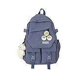 YAHOM Pärchen Rucksack, Große Kapazität Student Schultasche, Kawaii Rucksack, Niedlicher Rucksack für Paare, Liebhaber und F