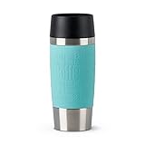 Emsa N2012900 Travel Mug Thermo-/Isolierbecher aus Edelstahl | 0,36 Liter | 4h heiß | 8h kalt | BPA-Frei | 100% dicht | auslaufsicher | spülmaschinengeeignet | 360°-Trinköffnung |Mintgrü