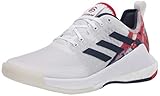 adidas Damen Crazyflight USAV Shoes Crosstrainer, FTWR White/Collegiate Navy/Power Red, 44 2/3 EU