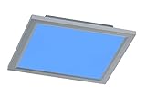 WOFI LED Deckenleuchte Oxon, Panel, Deckenlampe, Dimmbar, RGB-Farbwechsel, Aluminium, 20 W, 1.400 lm, 30 x 30 x 4,5