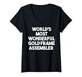 Damen Der wundervollste Rahmen der Welt T-Shirt mit V