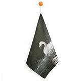 30 cm Bad- Und Küchentücher, Flache Mikrofaser-Spa-Handtücher Schwan 30