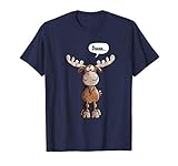 Öhmmm Elch T Shirt I Hirsch Rentier Tierdruck T