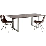 Kare Design Tisch Symphony Walnut Silber 200x100