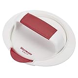 Westmark Hamburgermaker mit Patty-Hebevorrichtung, Hamburger-Presse, Innendurchmesser 11,5 cm, Kunststoff, Weiß/Rot, 62332260