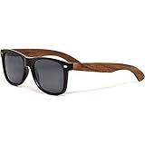 GOWOOD Sonnenbrille Herren und Damen mit Walnuss Holz Bügeln UV400 Cat.3